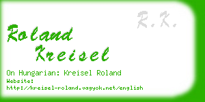 roland kreisel business card
